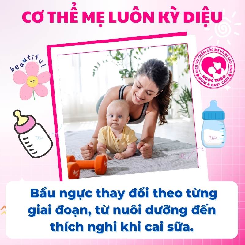 Quá trình thay đổi của bầu ngực khi cai sữa